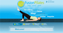 Desktop Screenshot of fusionpilates.co.za